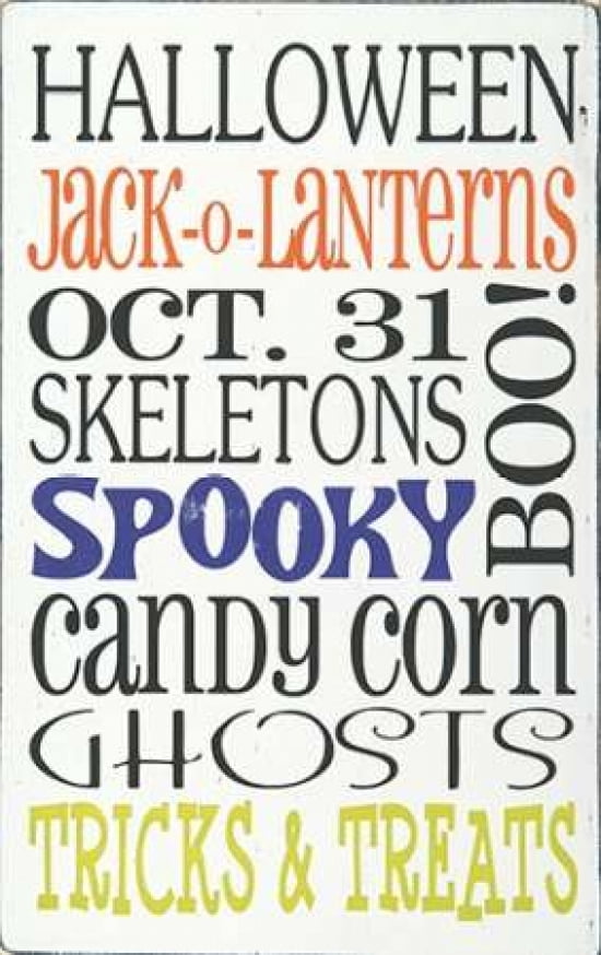 Tricks and Treats Canvas Art - Erin Deranja (24 x 36)