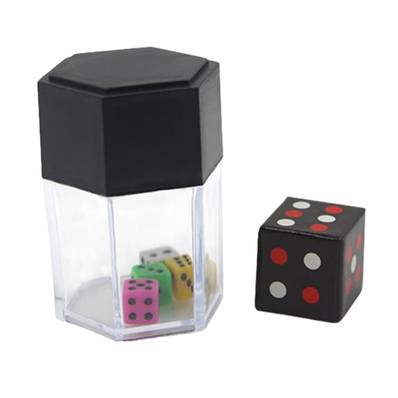 Toys Tricks Dice Explosion Color Sieve Change Multiple Close Up Props for Entertaining Performance,1.18x1.97 inch,BlackB