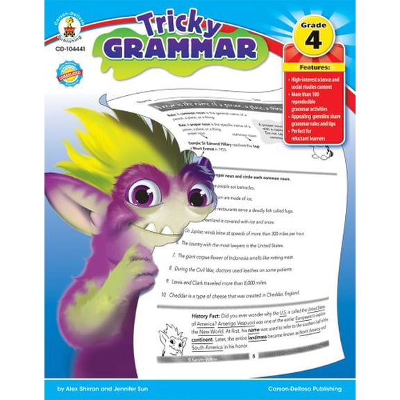 Pre-Owned Tricky Grammar, Grade 4 (Paperback) 1936024268 9781936024261