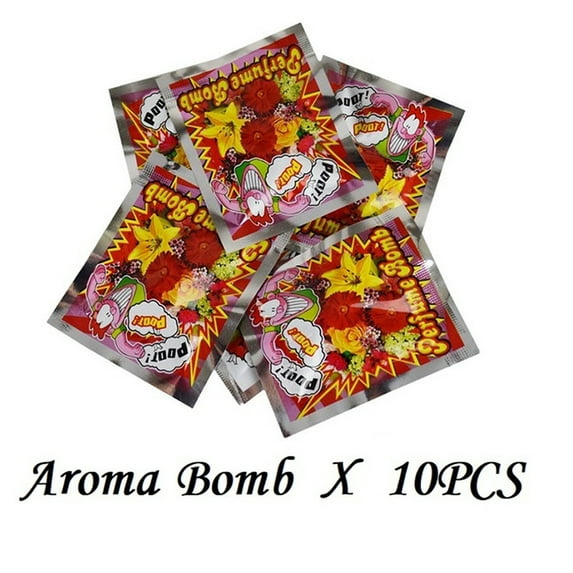 Tricky Toy 10Pcs/set Novelty Practical Funny Toy Smelly Bomb Fart Bomb Bags Stink Bomb Aroma Bombs 10PCS AROMA BOMB