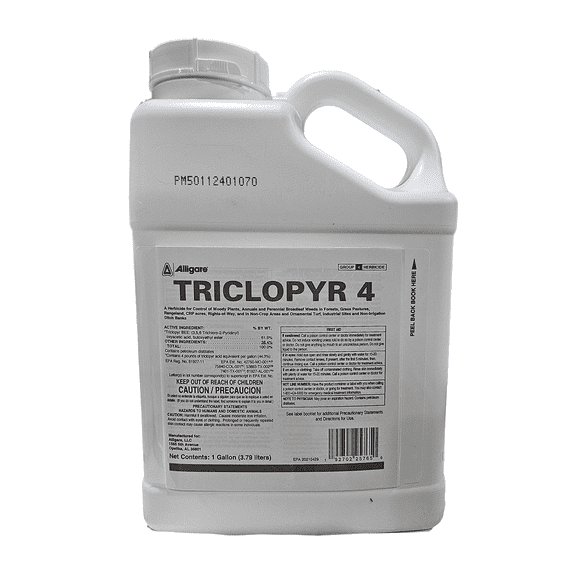 Triclopyr 4EC Herbicide- For Woody Plants & Broadleaf Weeds - 128 fl oz Jug by Alligare