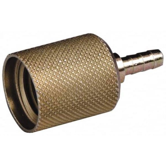 Trico 36109 Plated Steel Sample Port Adapter, 1/4" OD Tube Barb; M16x2 Output