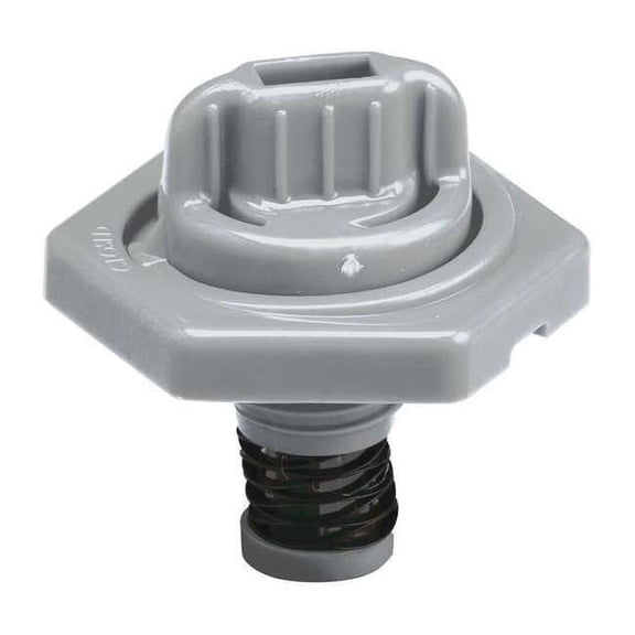 Trico Breather Vent,HDPE/PVC,1.50 in. H,Gray 24017