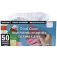 thumbnail image 1 of Tricol Clean Profesional Resuable Lint Free Microfiber Edgeless Cleaning Cloth Rag 50PK in Dispenser Box for Housekeeping, Car Cleaning (12 * 12 Inches), White, 1 of 2