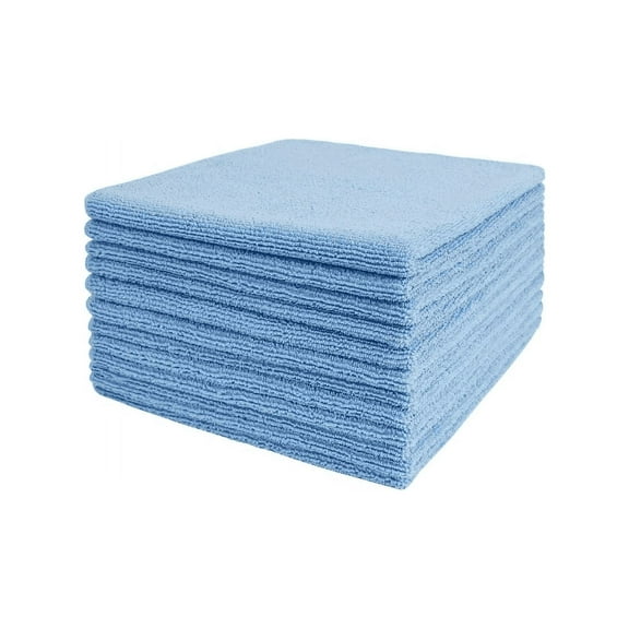 Tricol Clean Professional Microfiber Cleaning Cloth 240 Value Pack Blue