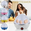 thumbnail image 1 of Tricolor 7-Capacity Egg Steamer Cooker with Timer for Hard Soft Boiled Eggs and VegetablesforKitchen Supplies(Blue),Ccwuwei, 1 of 8