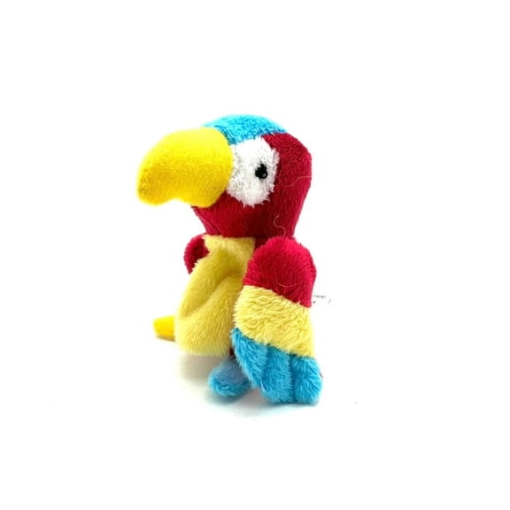 Tricolor Parrot Finger Puppet Plush Toy
