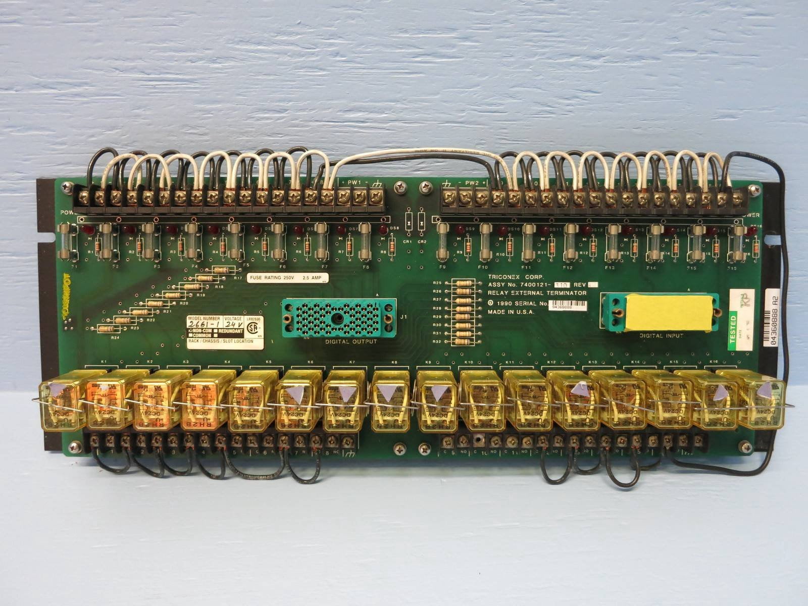 Triconex 2661-1 24V Relay External Terminator PLC 7400121-310 3000290 ...
