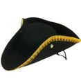 thumbnail image 1 of Tricorn Style Leather Hat Adjustable Adult Halloween Accessories for Unique Celebrations and Events, 1 of 7
