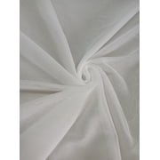 Tricot 65" Width 100% Nylon Lining White Fabric by the Yard 8376R-5J-WHITE