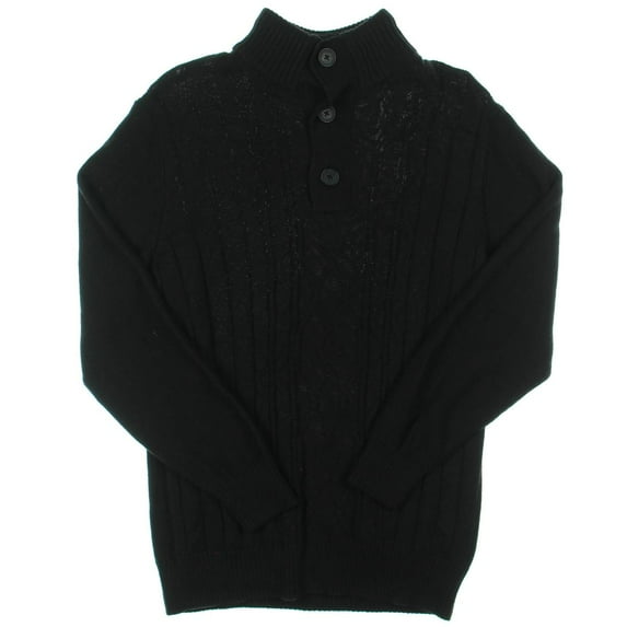 Tricots St. Raphael Mens Cable Knit 1/2 Placket Pullover Sweater