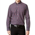 thumbnail image 1 of Tricots St Raphael Mens Plaid Button Up Shirt, Red, XXXX-Large, 1 of 2