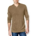 thumbnail image 1 of Tricots St Raphael Mens Solid Textured Chest Pullover Sweater, Brown, Small, 1 of 2