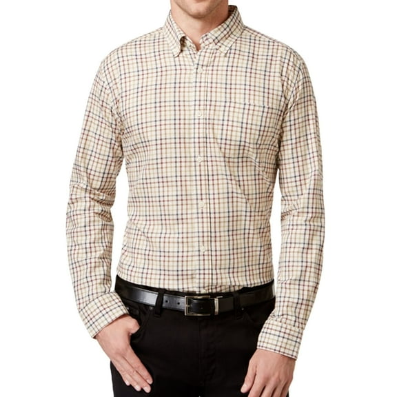 Tricots St Raphael Mens Tattersall Ls Button Up Shirt