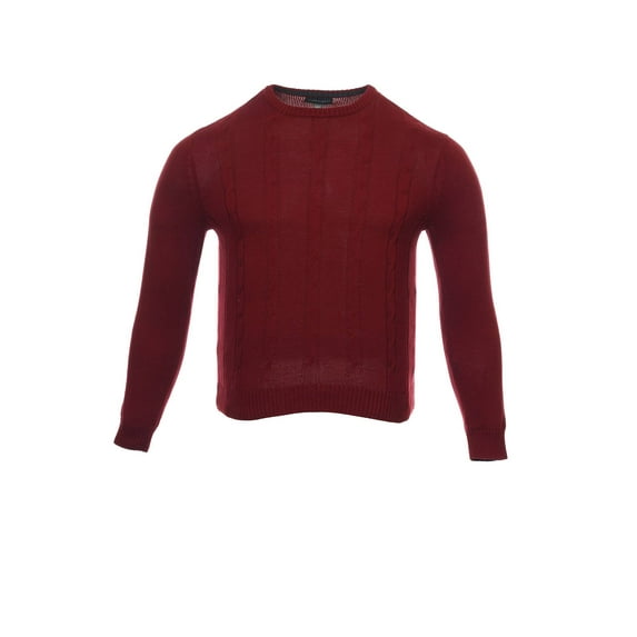 Tricots St Raphael Red Cable Knit Crew Neck Sweater , Size 2XLarge
