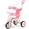 thumbnail image 1 of EOTVIA Tricycle for Kids, Toddler Tricycle with Light and Music, Kids Trike Beginner Tricycle with Removable Canopy, Baby Bike with Adjustable Push Handle, Toddler Bike for 1-4 Years Old Girls Boys, 1 of 7