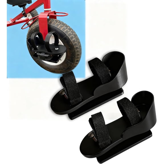 Tricycle Pedal Stabilizers, Universal Fit Trike Pedal Adapters, Foot Support Straps, Secure Riding Assist for Training Outdoor Play
