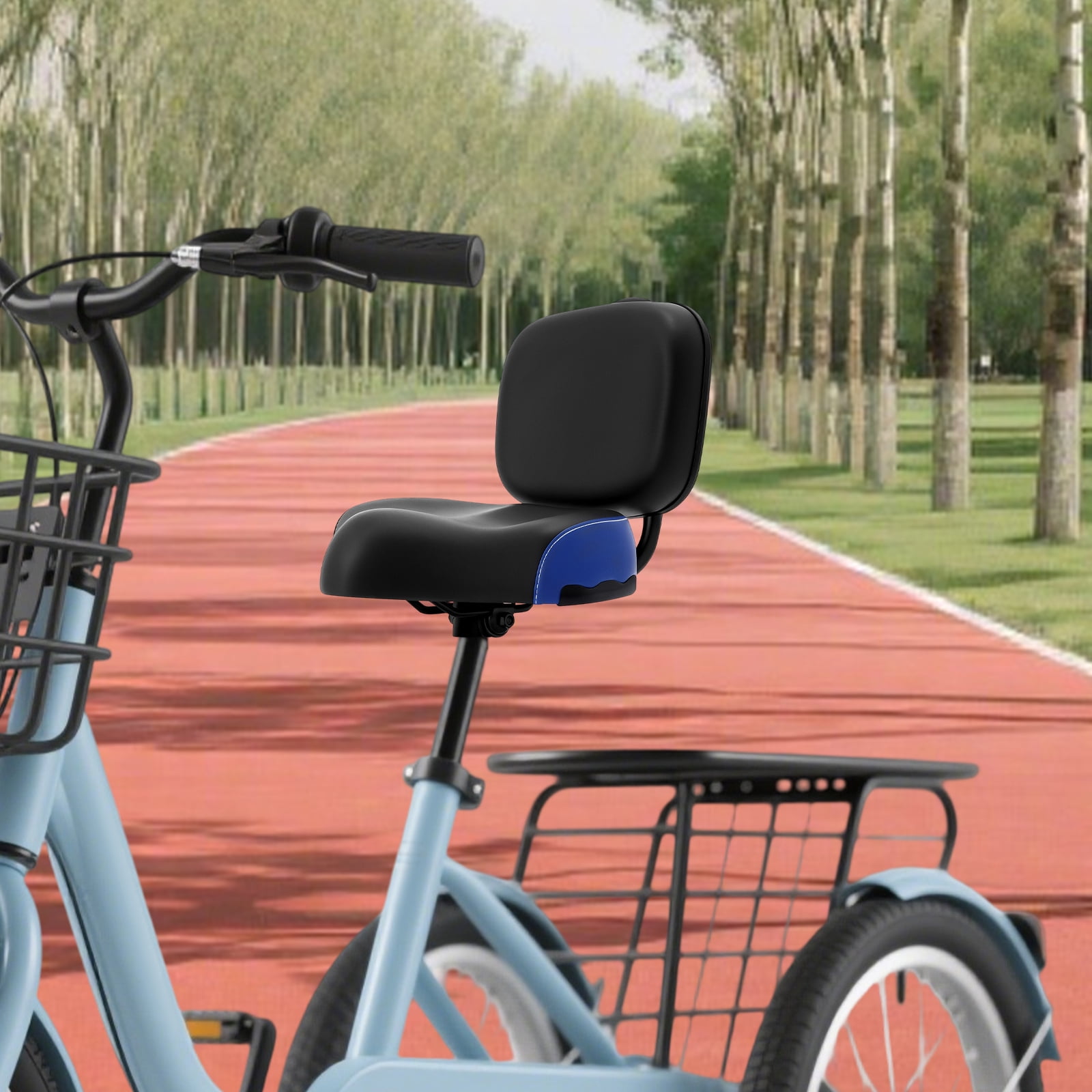 3 wheel bicycle seats VHCLYBJU Adult Tricycle Foldable with Child seat for Ladies Tricycle with Basket with Back seat 20/24in Bikes Maximum Load 550lbs Shock Absorbing Fork Adult-Unisex (24in-7speed-black) : Sports & it can be easily controlled Utah Trikes Catalog - Seat