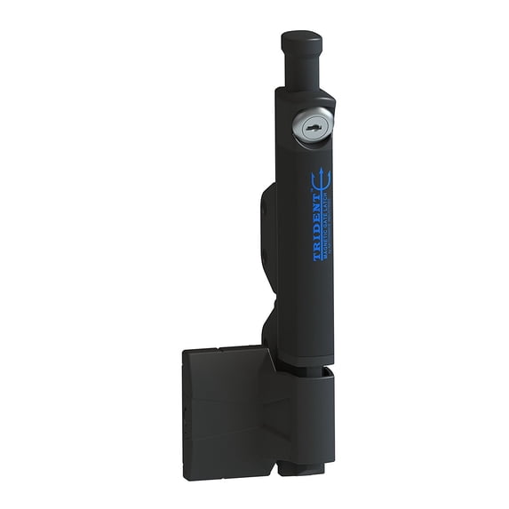 Trident 10 Inch Black Magnetic Pool Safety Gate Latch Keyed Alike Self ...
