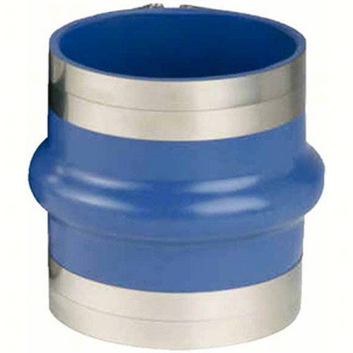 Trident 270V Series Blue Silicone "VHT" Single Hump Marine Hose with T-Bolt Clamps