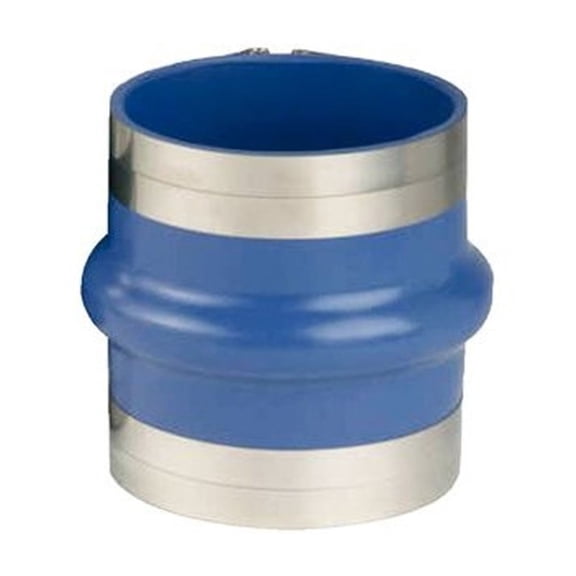 Trident 270V Series Blue Silicone "VHT" Single Hump Marine Hose with T-Bolt Clamps