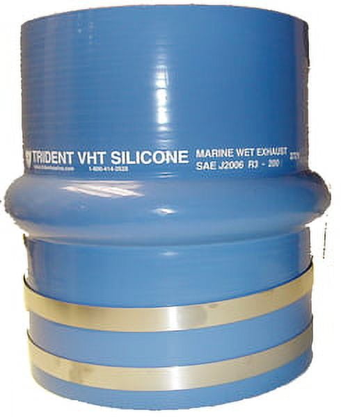 trident rubber blue silicone vht single hump hose w/t-bolt clamps 3 272v3000ss