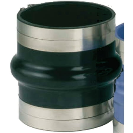 Trident Black Rubber Hump Marine Hose with T-Clamp