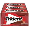 Trident Cinnamon Sugar Free Gum, 12 Packs of 14 Pieces (168 Total
