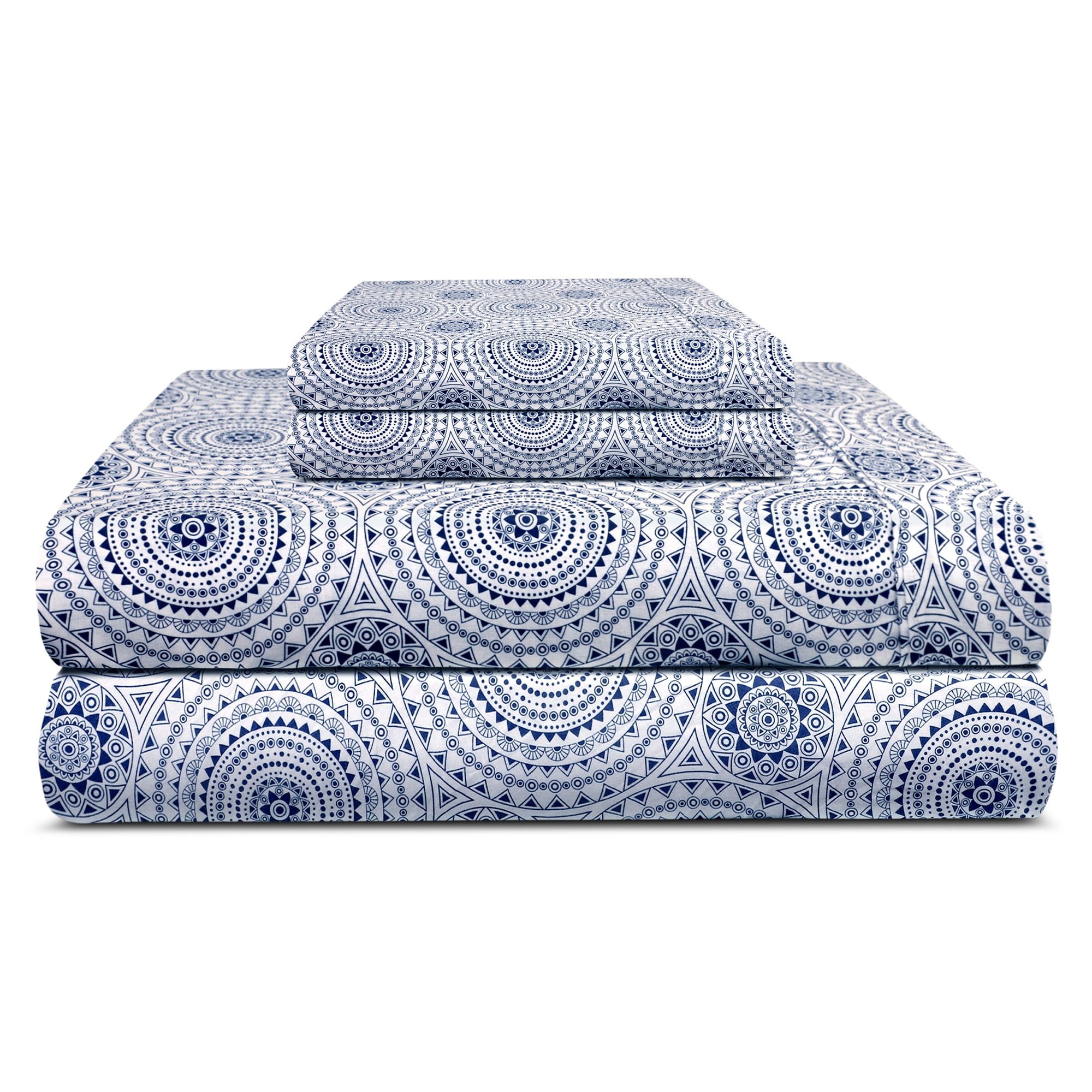 Trident Feather Tales Sheet Set, Deep Pockets Fits Up To 18 inch, King