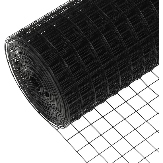 Trident Fence 19ga. Welded Wire PVC Coated Fence Roll 1in x 1in Mesh - 6ft x 100ft