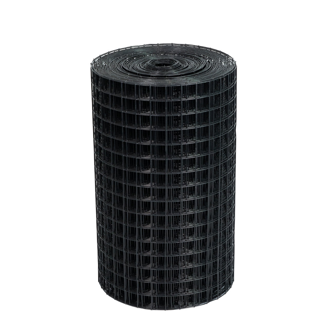 Black PVC Coated Welded Wire Fence Roll, 3' x 100', 14 Gauge