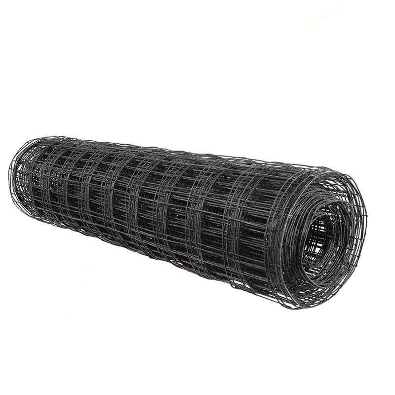 Black PVC Coated Galvanized Steel Welded Wire Fence Roll, 5' x 100'