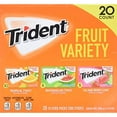 thumbnail image 1 of Trident Fruit Variety Pack Sugar Free Gum, 14 Count, Pack Of 20, 1 of 3