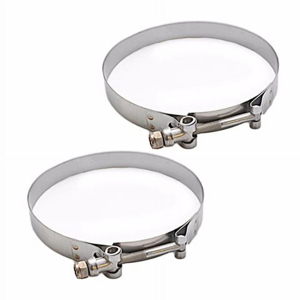 Trident H04 7205000 5 Inch Stainless TBolt Boat Hose Clamp (Pair