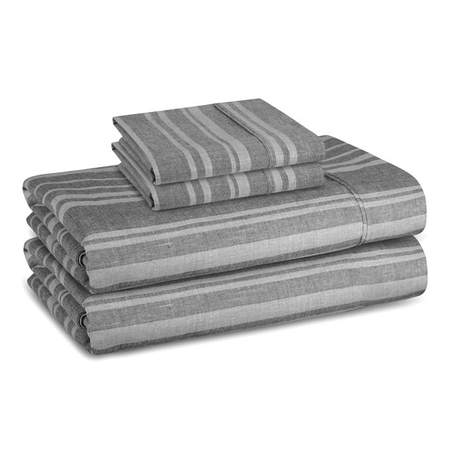 Trident King Size Sheets Set, 4 Piece Set, 1 Flat Sheet, 1 Fitted Sheet
