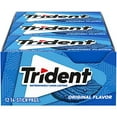 thumbnail image 1 of Trident Original Flavor Sugar Free Gum, 12 Packs Of 14 Pieces (168 Total Pieces), 1 of 3
