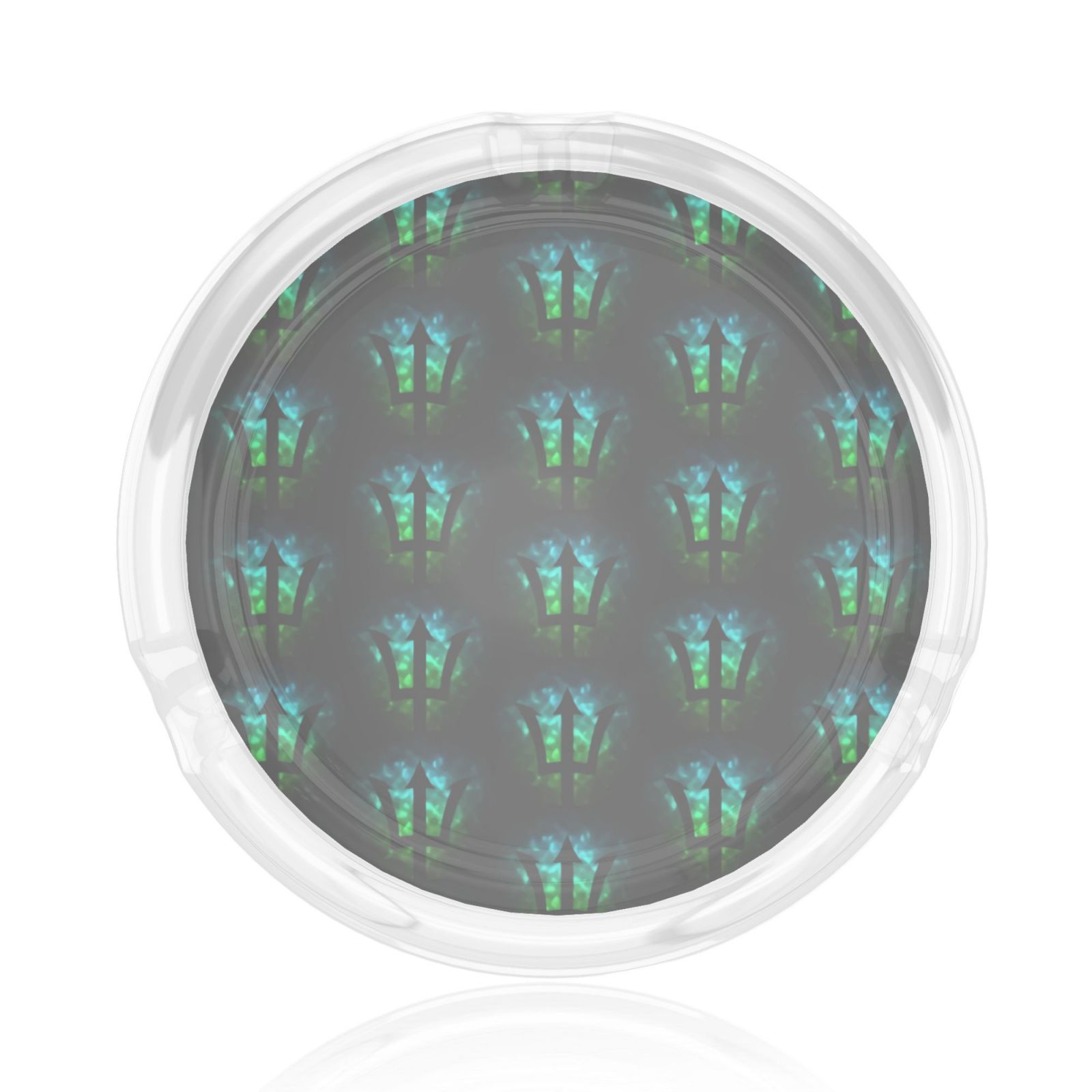 Trident Poseidon Percy Jackson Round Glass Ashtray 3d Printing For