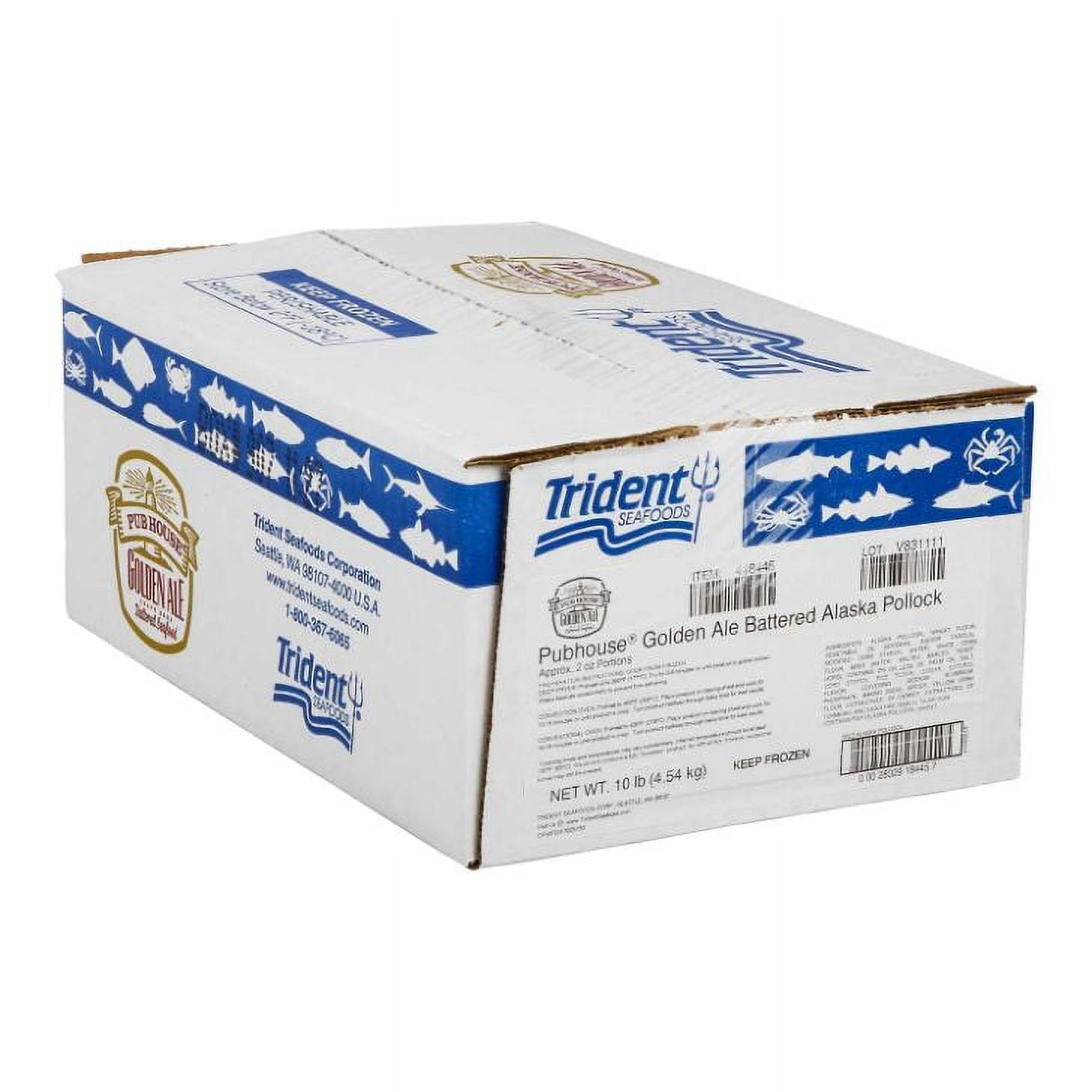 Trident Seafoods Golden Ale Battered Pollock Fillet, 2 Ounce - 1 each.