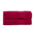 thumbnail image 1 of Trident Soft N Plush 2 Piece Cotton Highly Absorbent, Super Soft Bath Towel Set, Red, 1 of 8