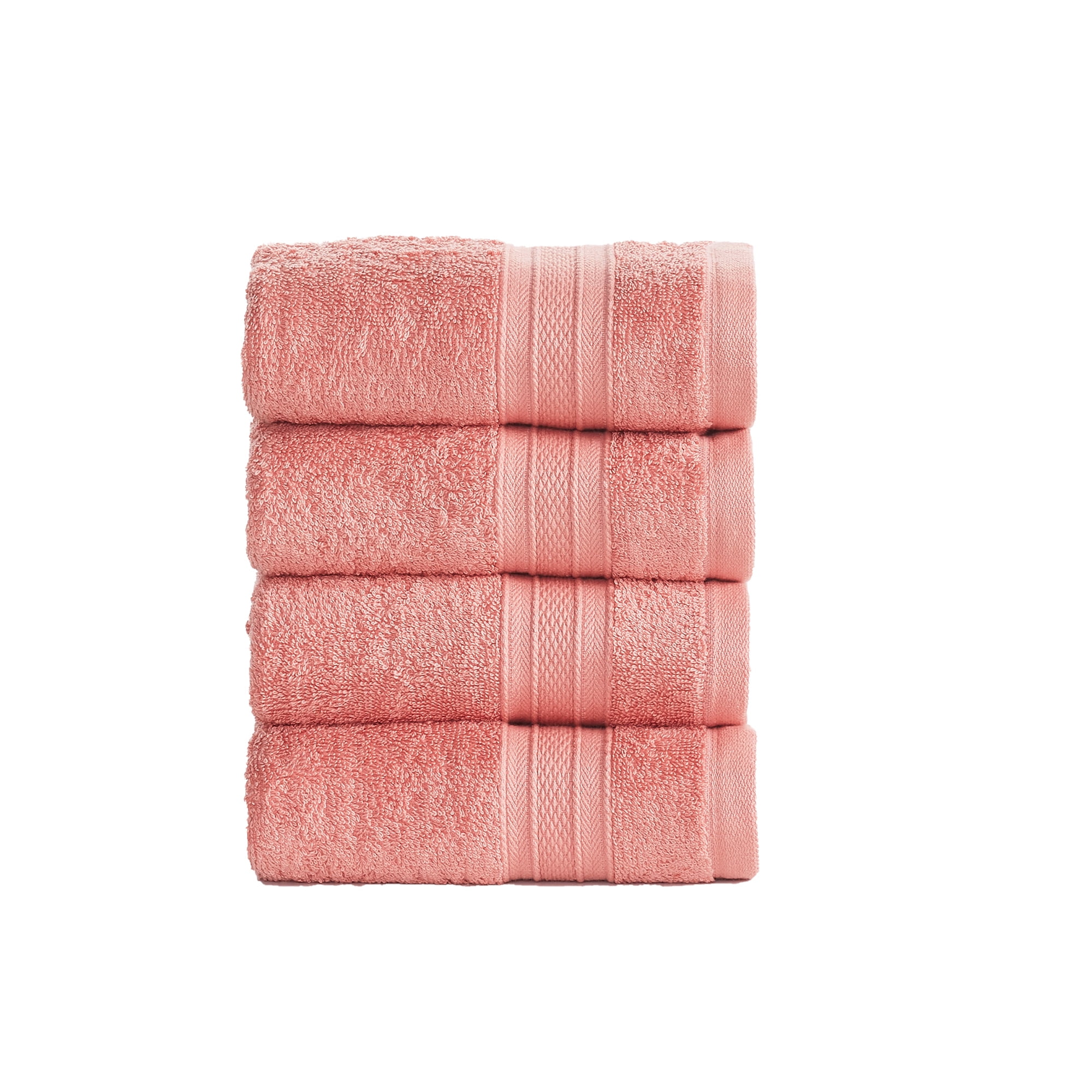 Trident 100% Cotton Feather Touch Towels, 6 Piece Set - 2 Bath Towels, 2 Hand Towels, 2 Washcloths, Super Soft and Highly Absorbent, Soft & Plush