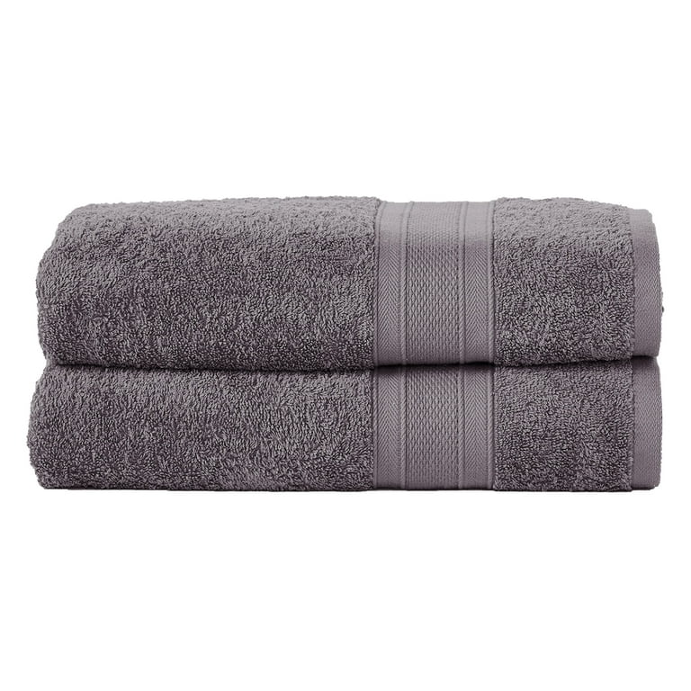 TRIDENT Black Towel Set, 1 Black Bath Towel, 1 Black Hand Towel, 1 Black  Wash Cloths, Soft Absorbent Bathroom Towels, Cotton Towel Set, Black  Bathroom