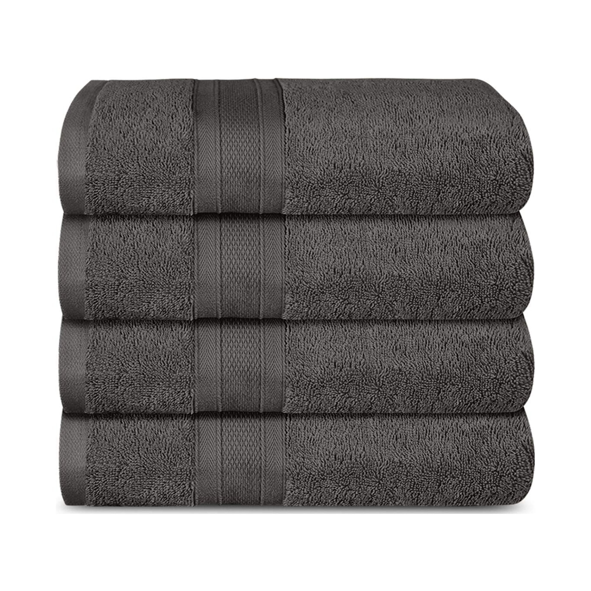 Tian Home Ultra Absorbent & Soft Cotton Hand Towels(4-Pack,14x29inch) for  Bath, Hand, Face, Gym and Spa