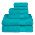 Everyday Home by Trident 6 Pc Bath Towel Set, 100 Cotton, Plush