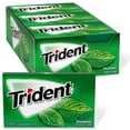 Trident Spearmint Sugar Free Gum, 12 Packs of 14 Pieces (168 Total