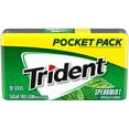 thumbnail image 1 of Trident Spearmint Sugar Free Gum, Nut Free, 28 Piece Pocket Pack, 1 of 7