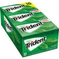 thumbnail image 1 of Trident Spearmint Sugar Free Gum, 14 Pcs., 15 Pk., 1 of 10