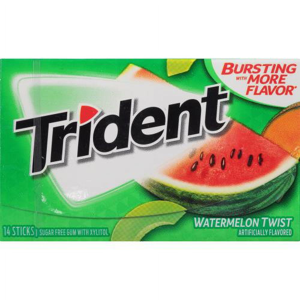 Trident Sugar Free Watermelon Twist Chewing Gum - 14 Piece