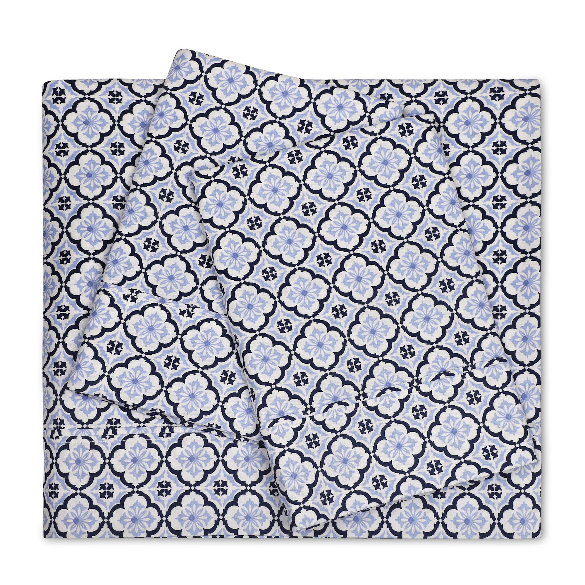 Trident Twin Sheets Set, 3 Piece Set w/ Pillowcases, Jaypore