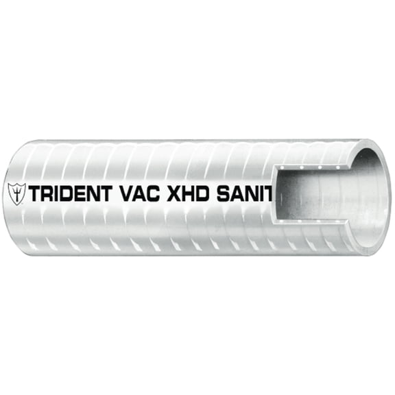 Trident VAC X Smooth White Vinyl Sanitation Marine Hose