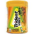 thumbnail image 1 of Trident Vibes Sour Patch Kids Sugar Free Gum, Peach Mango, Nut Free, 40 Regular Size Piece Bottle, 1 of 6